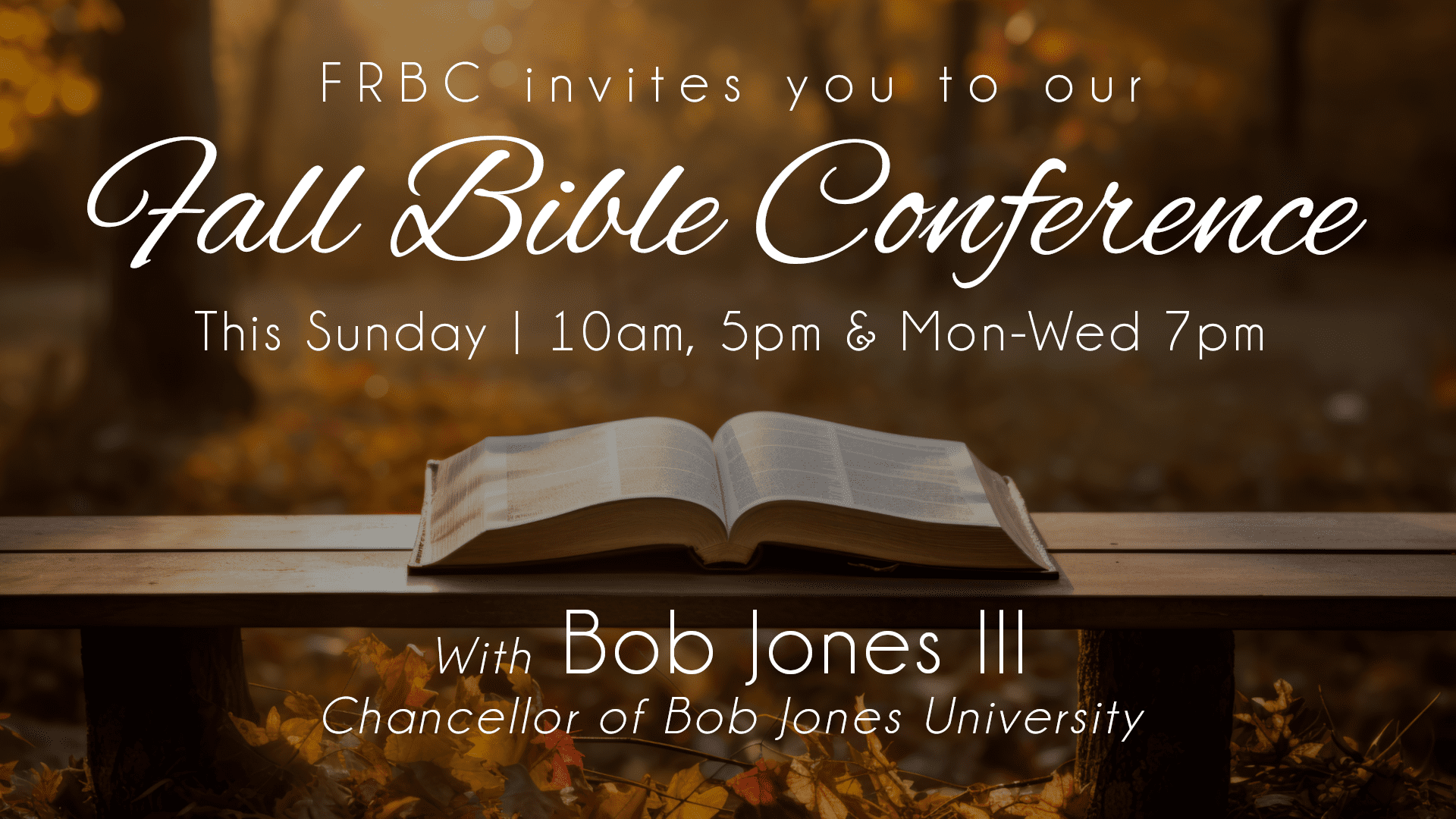 frbc fall Bible conference 2025